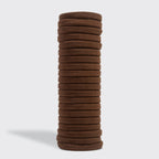 Chocolate Seamless Hair Elastics 20pc Set