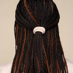 Blush Ribbed Hair Elastics