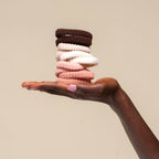 Blush Ribbed Hair Elastics