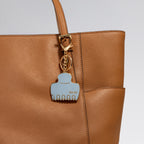 Haze Blue Cloud Clip Metal Enamel Keychain