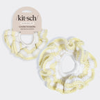 Butter Yellow Crochet Scrunchie
