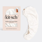 Organic Bamboo Hair Towel - White