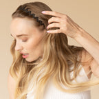 Zig Zag Headband 2pc- Black & Tort