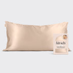 Satin Pillowcase in Champagne - King
