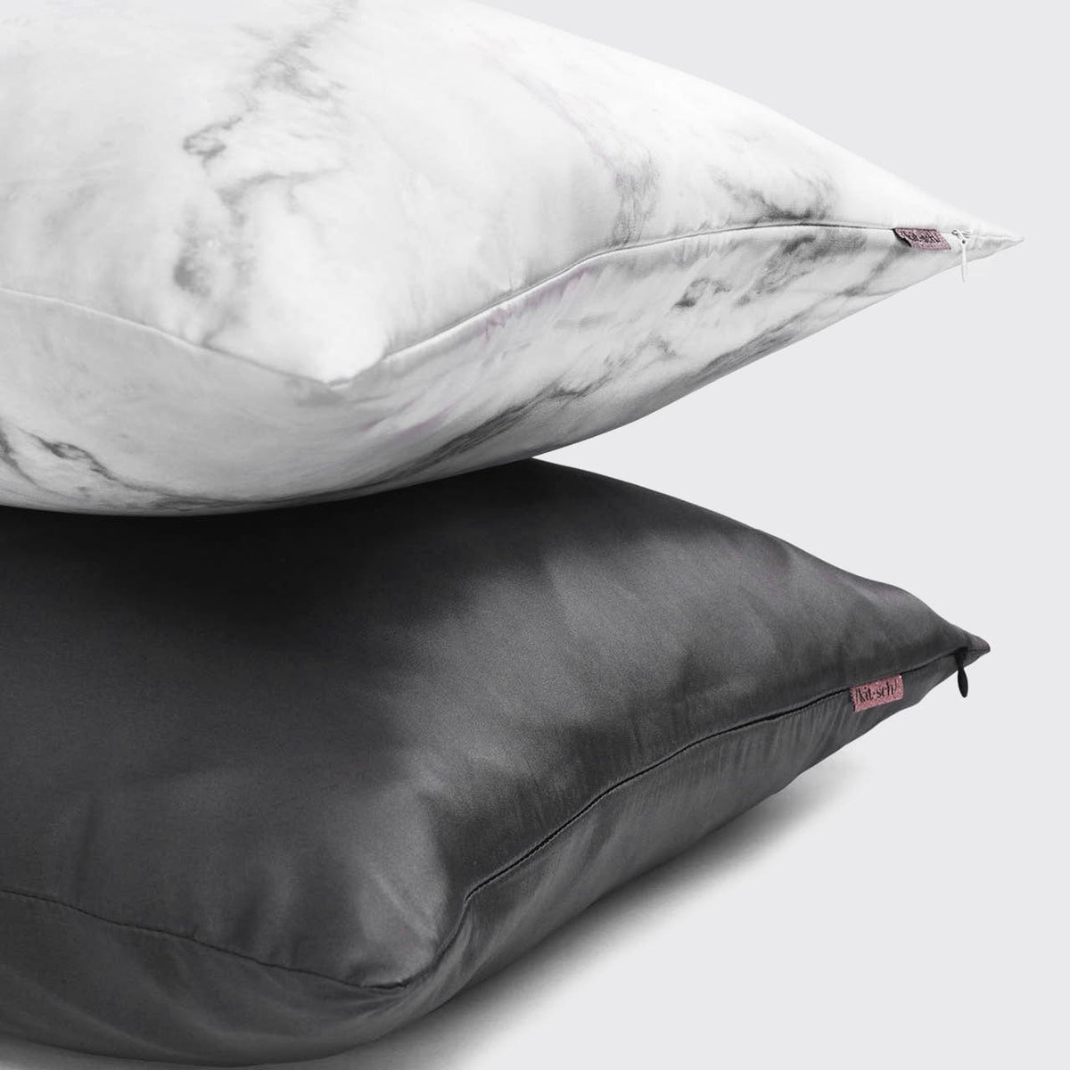 Satin Pillowcase in Charcoal 2 Pack