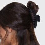 Black & Tort Matte Claw Clips 2pc Set - Oversized