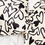 Satin Pillowcase in Heart Print - King