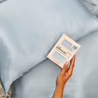 Satin Pillowcase in Haze Blue 2 Pack - King