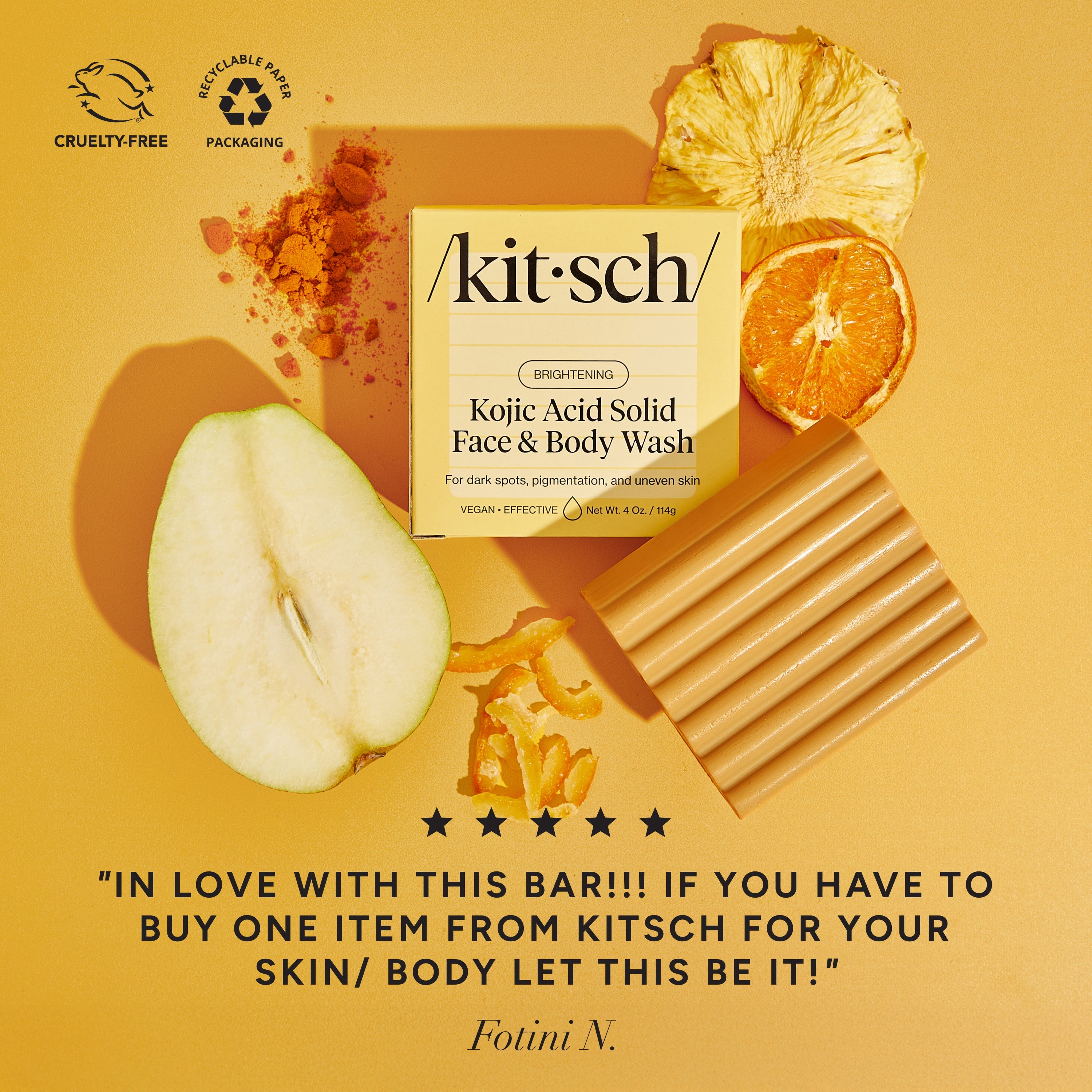 Kojic Acid Bar for Hyperpigmentation & Dark Spots